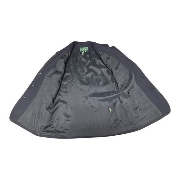 Ralph Lauren Blazer Wool Navy Blue RL Crown Crest Gold Buttons Women's 12 Preppy - Picture 2 of 11